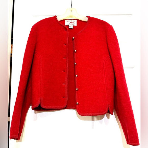 Vintage Hunter Sportsware 100% Virgin Wool Button Jacket size 14 - Picture 2 of 8